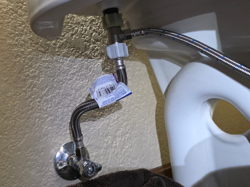 Toilet Supply Line Replacement for Bidet Install